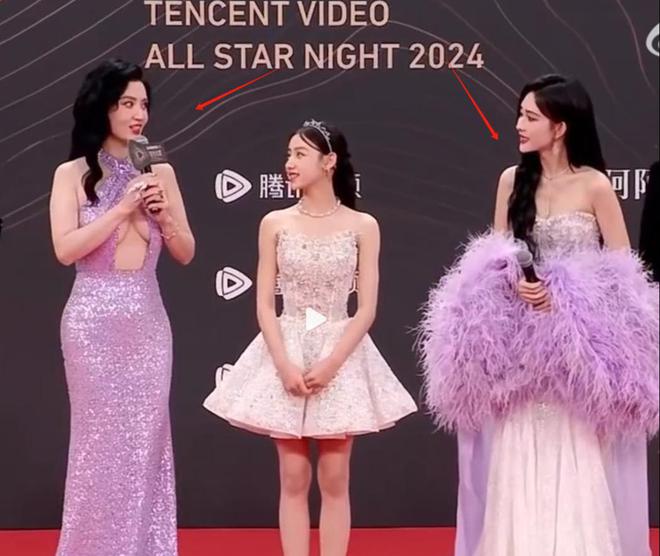 唐嫣高定黑裙却被压轴的赵丽颖抢镜龙8囯际澳门这天：张萌开胸礼服(图8)